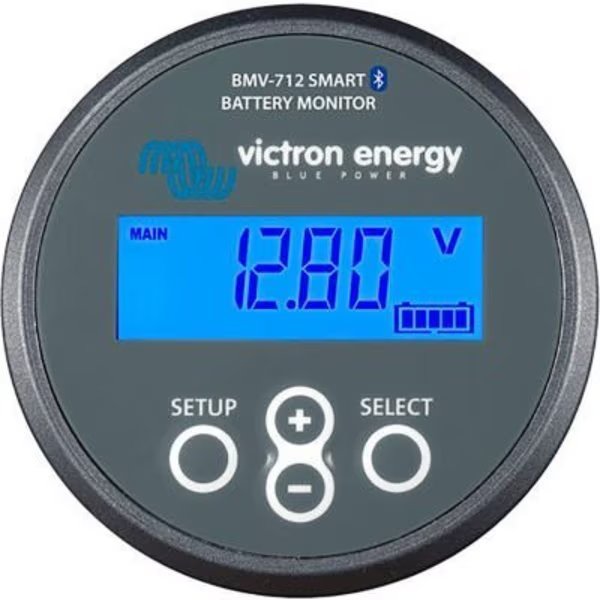 Victron Energy Battery Monitor BMV-712 Smart with Bluetooth Inside, Grey, ABS Plastic, 6, 5 - 70 VDC, Inverters R Us, Mfr#: BAM030712000